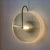 Nordic round glass aisle wall lamp