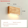 Japanese style LED solid wood wall lamp