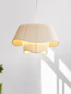 Minimalist pleated fabric chandelier