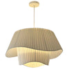 Minimalist pleated fabric chandelier