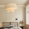 Minimalist pleated fabric chandelier