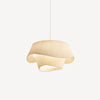 Minimalist pleated fabric chandelier