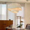 Minimalist pleated fabric chandelier