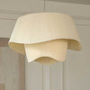 Minimalist pleated fabric chandelier