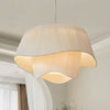 Minimalist pleated fabric chandelier