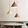 Simple wood grain chandelier