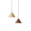 Simple wood grain chandelier