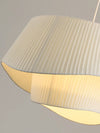 Minimalist pleated fabric chandelier