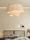 Minimalist pleated fabric chandelier