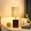 Japanese style solid wood bedroom table lamp