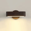 Solid wood LED wall light