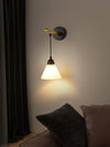 Japanese style retro bedroom wall lamp