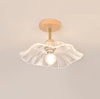 Retro lotus leaf aisle ceiling lamp