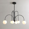 Line Magic Bean Glass Chandelier