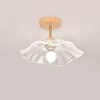 Retro lotus leaf aisle ceiling lamp