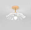 Retro lotus leaf aisle ceiling lamp