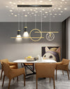 Creative full star dining table chandelier