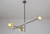 Creative golden trumpet chandelier