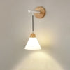 Japanese style retro bedroom wall lamp