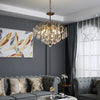 French retro glass chandelier