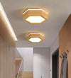 Creative solid wood LED ceiling lamp