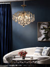 French retro glass chandelier