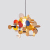 Colorful solid wood creative chandelier