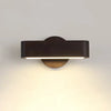 Solid wood LED wall light