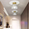 Copper glass corridor ceiling lamp