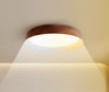 Japanese style wood grain bedroom ceiling lamp