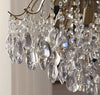 French retro glass chandelier