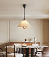 Wabi-sabi style restaurant chandelier retractable