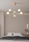 Cream Style Solid Wood Magic Bean Chandelier