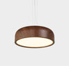 Japanese retro restaurant chandelier walnut wood grain