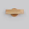 Solid wood LED wall light