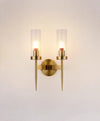 Full copper glass bedside aisle wall lamp