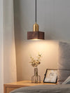 Solid wood all-copper small chandelier