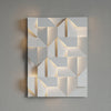 Creative art rhombus background wall light