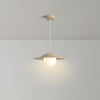 Cream style glass dining pendant light