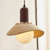 Wabi-sabi style ceramic bedroom pendant light