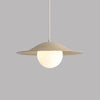 Cream style glass dining pendant light