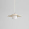 Cream style glass dining pendant light