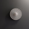 Nordic resin circle corrugated wall lamp