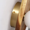 Vintage solid wood bedside corridor wall lamp