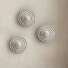 Nordic resin circle corrugated wall lamp