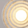 Nordic resin circle corrugated wall lamp