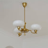 French style Bauhaus glass chandelier