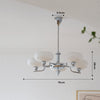 French style Bauhaus glass chandelier