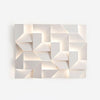 Creative art rhombus background wall light