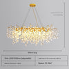 French light luxury glass living room chandelier